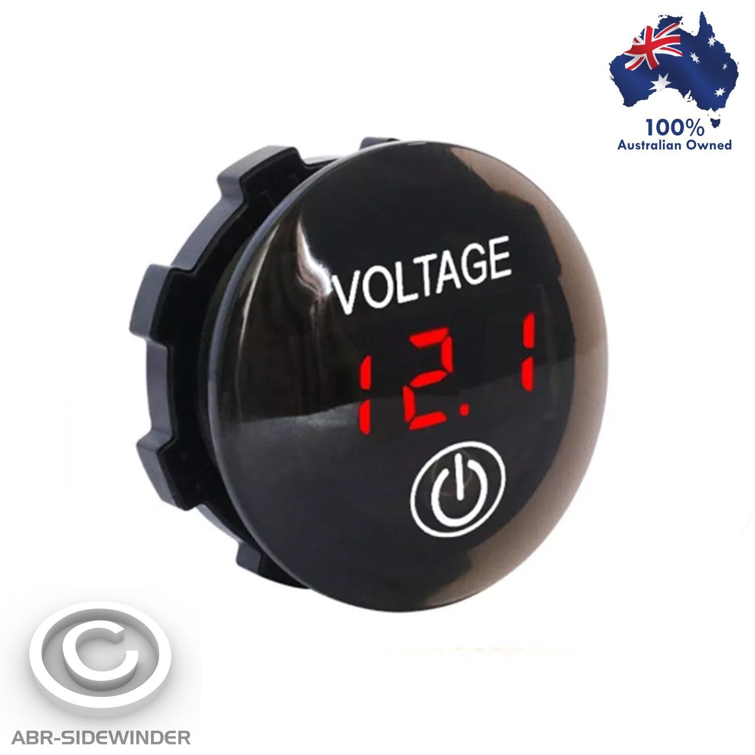 DUAL BATTERY MONITOR VOLTMETER VOLT METER 12V 24V LED 4WD CARAVAN DASH TYPE
